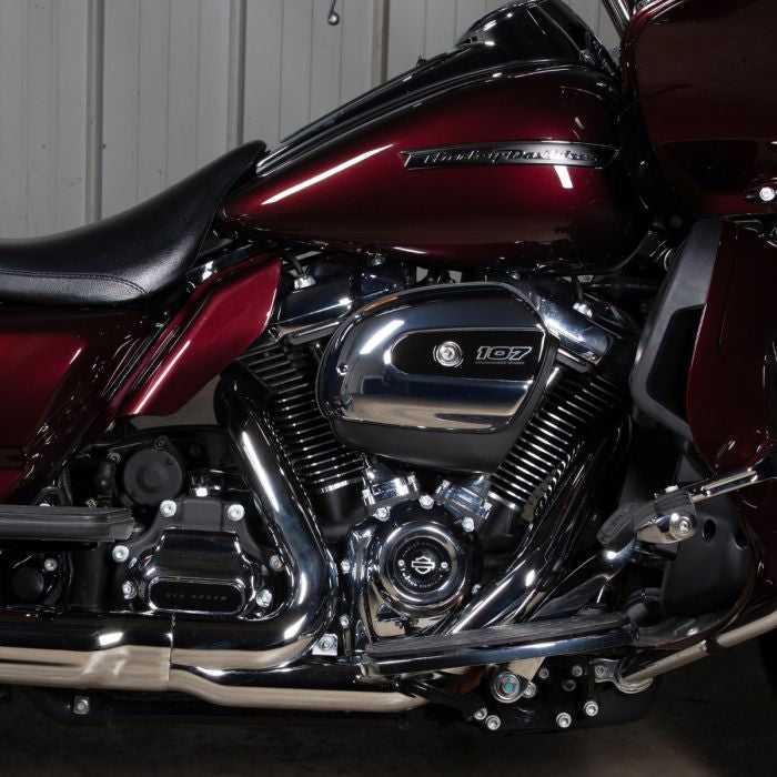 Color Match Harley® Touring Mid-Frame Air Deflectors from HOGWORKZ on road glide