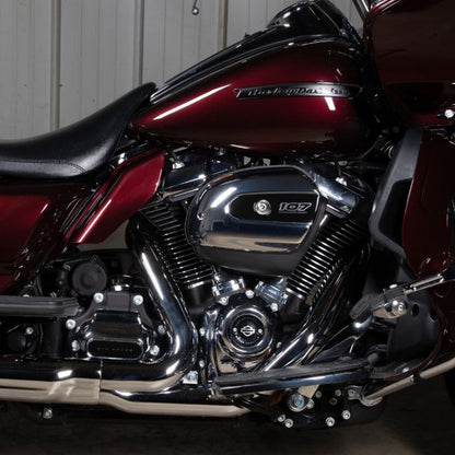 Color Match Harley® Touring Mid-Frame Air Deflectors from HOGWORKZ on road glide