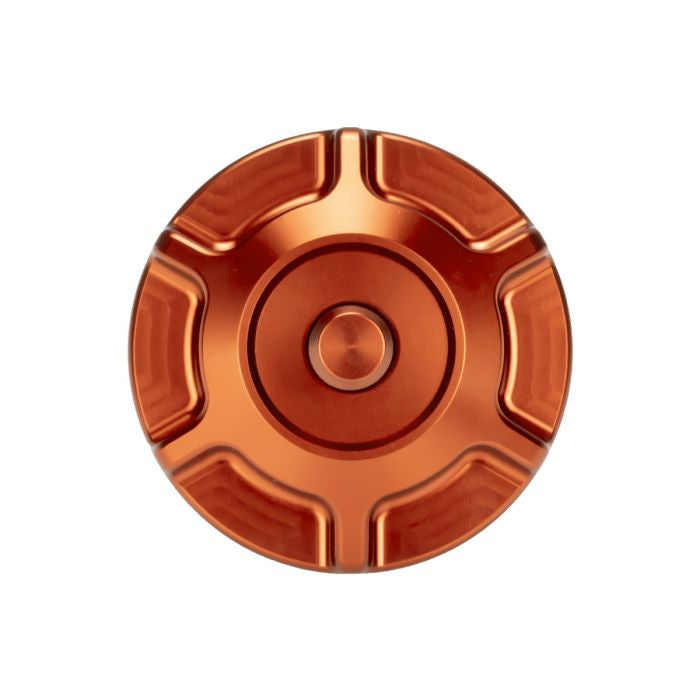 Orange HOGWORKZ® Performance MX Gas Cap for Harley-Davidson® Motorcycles