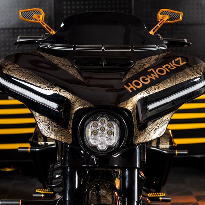 HOGWORKZ® lowz™ 7" Windshield for Harley® Touring  on street glide