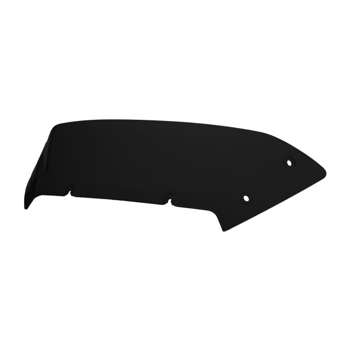 HOGWORKZ® Dark Smoke Flowz™ 4.5" Windshield for Harley® Road Glide left angle