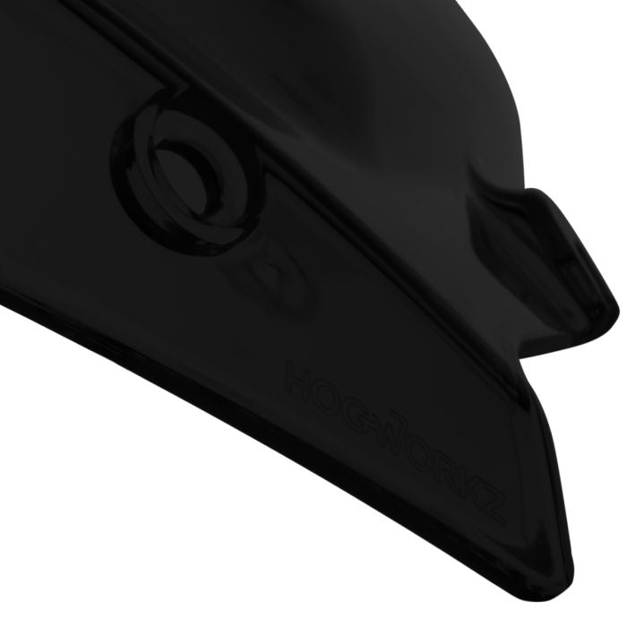 HOGWORKZ® Dark Smoke Flowz™ 4.5" Windshield for Harley® Road Glide close up