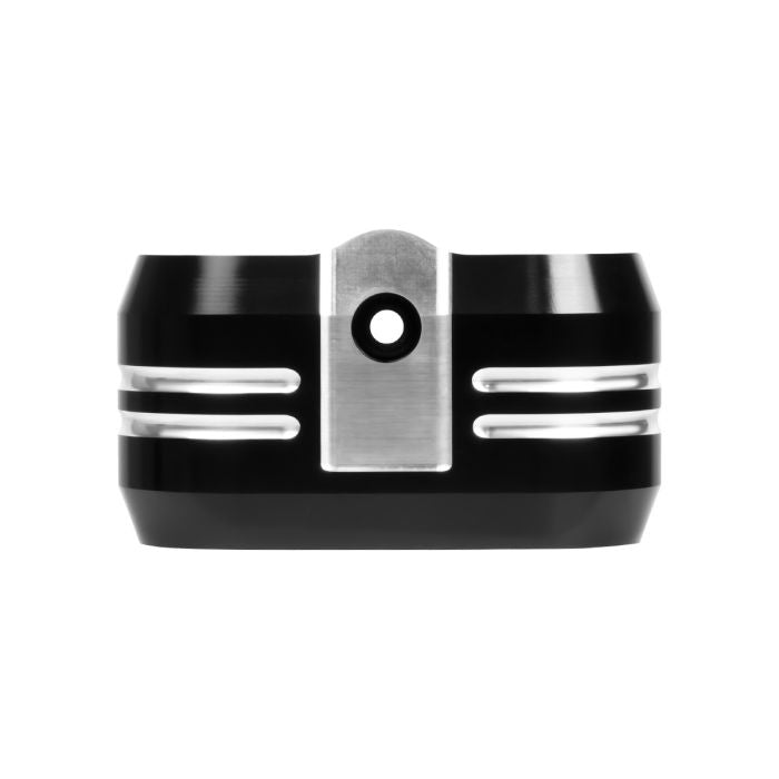 Black Contrast Ignition Coil Cover for Harley® Touring / Softail from HOGWORKZ front