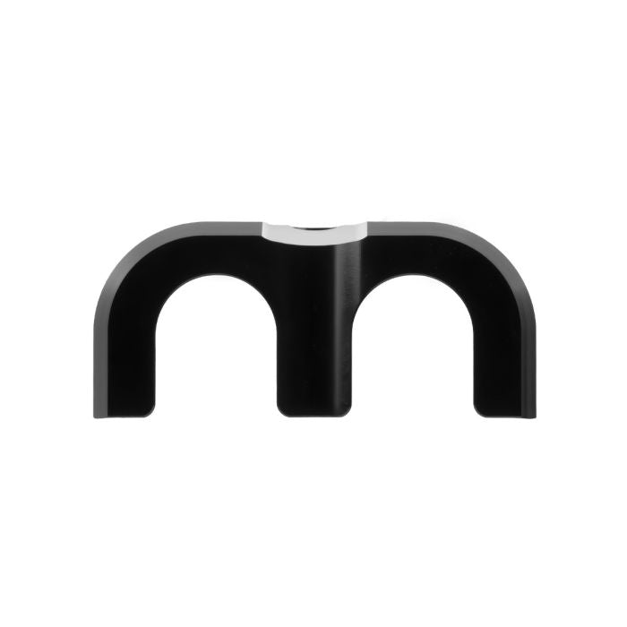 Black Contrast Ignition Coil Cover for Harley® Touring / Softail from HOGWORKZ bottom