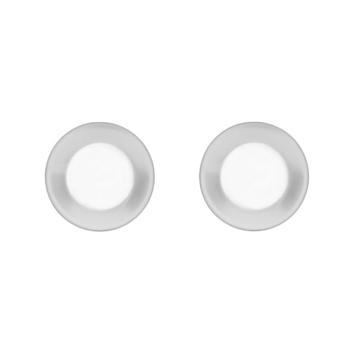 Chrome HOGWORKZ® Front Axle Covers for Harley® Touring top view