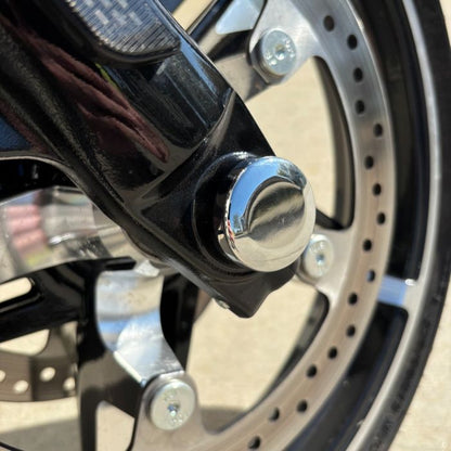 Chrome HOGWORKZ® Front Axle Covers for Harley® Touring