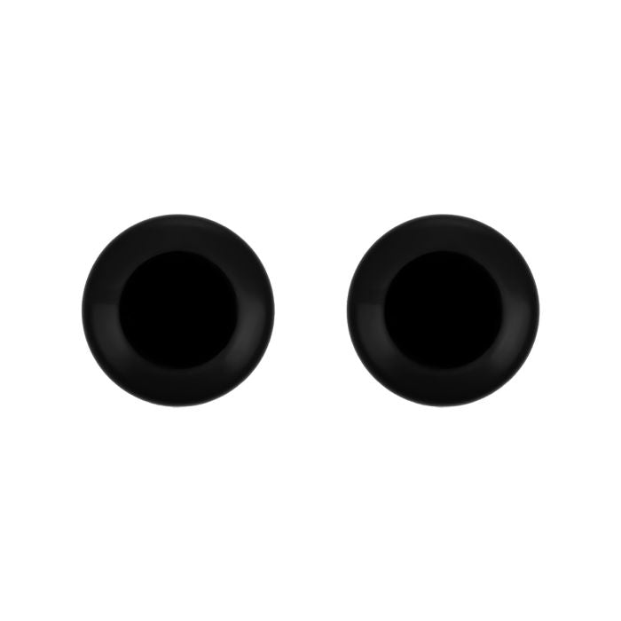 Black HOGWORKZ® Front Axle Covers for Harley® Touring top view