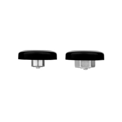 Black HOGWORKZ® Front Axle Covers for Harley® Touring pair