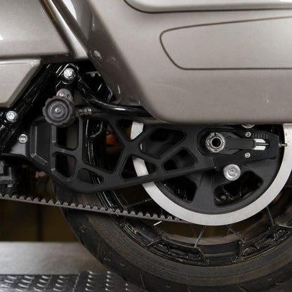 HOGWORKZ® Black Performance Billet Aluminum Swingarm Kit on Harley® Touring