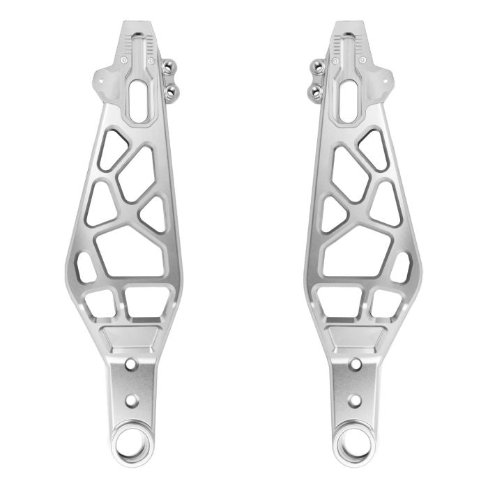 HOGWORKZ® Silver Performance Billet Aluminum Swingarm Kit on Harley® Touring