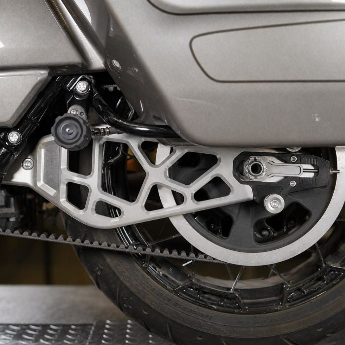 HOGWORKZ® Silver Peformance Billet Aluminum Swingarm Kit for Harley® Touring