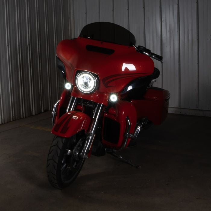 chrome halomaker harley headlight
