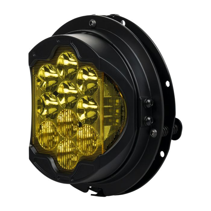 7" LED Goldtooth™ Performance Headlight for Harley® Touring from HOGWORKZ angle