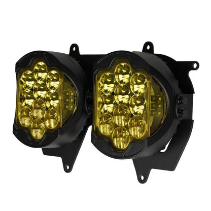 Harley® Road Glide Goldtooth™ Performance LED Headlight from HOGWORKZ angle