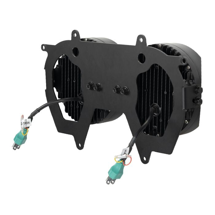 Harley® Road Glide Goldtooth™ Performance LED Headlight from HOGWORKZ angle 2