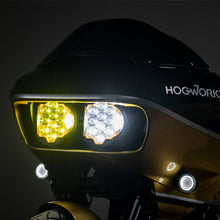 Harley® Road Glide Sabertooth™ Performance LED Headlight from HOGWORKZ on bike