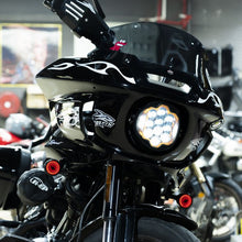 7" LED Silvertooth™ Performance Headlight for Harley® Low Rider ST on bike