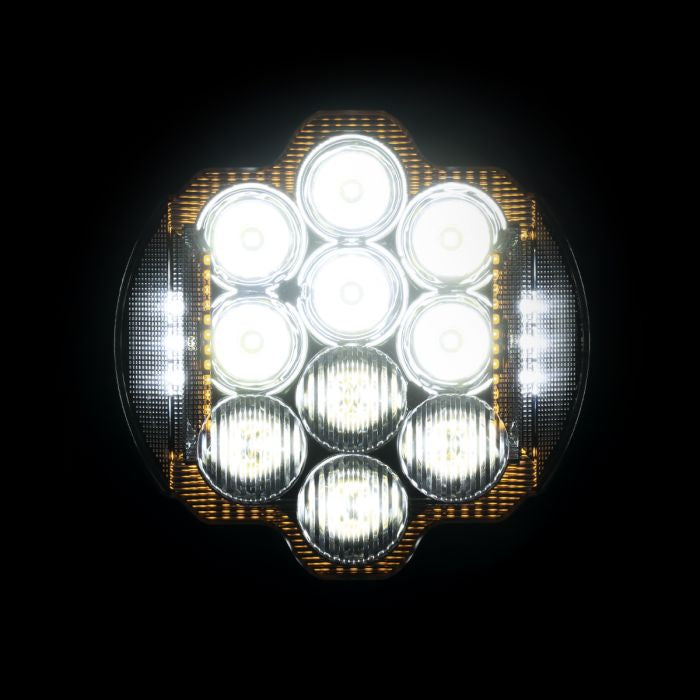 7" LED Silvertooth™ Performance Headlight for Harley® Low Rider ST high beam