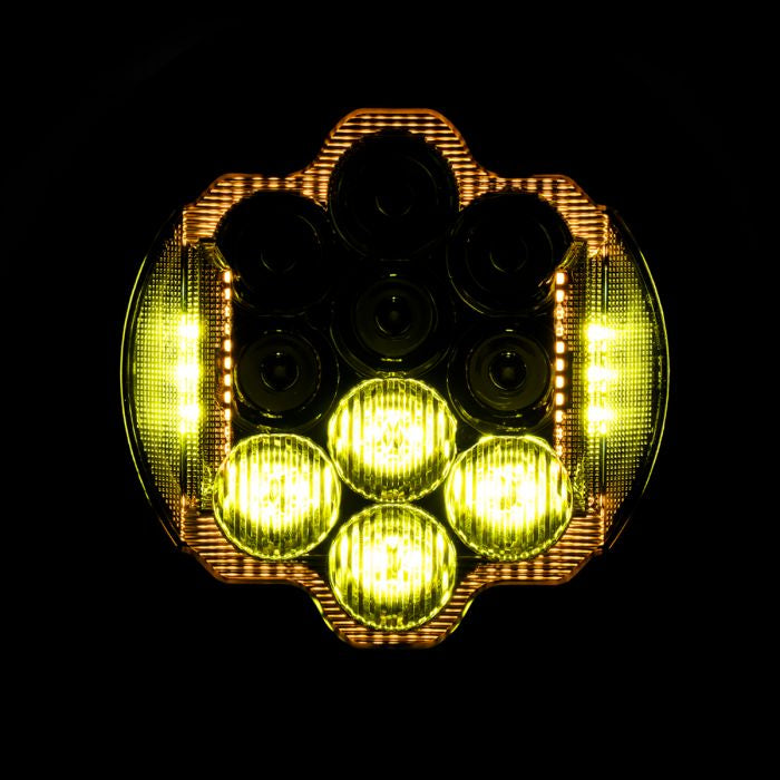 7" LED Goldtooth™ Performance Headlight for Harley® Low Rider ST low beam