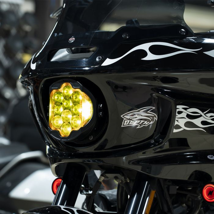 7" LED Goldtooth™ Performance Headlight for Harley® Low Rider ST on bike