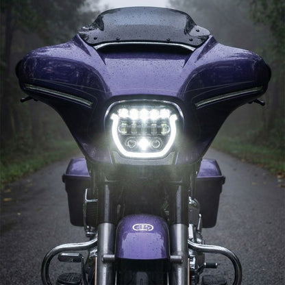 HOGWORKZ® Chrome HALOMAKER™ LED Headlight for Harley® Street Glide on harley