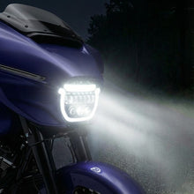 HOGWORKZ® Chrome HALOMAKER™ LED Headlight for Harley® Street Glide on bike