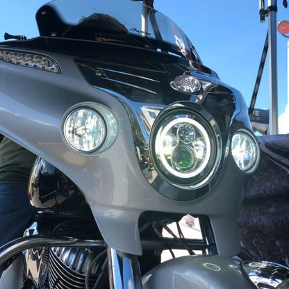 Indian® LED Headlight in chrome