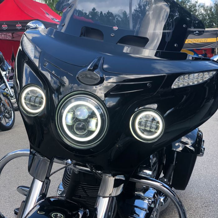 Indian® LED Headlight in Black