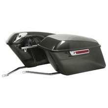 Industrial Gray Standard Saddlebag Conversion Kit w/ Chrome Hardware for Harley® Softail '18-'26