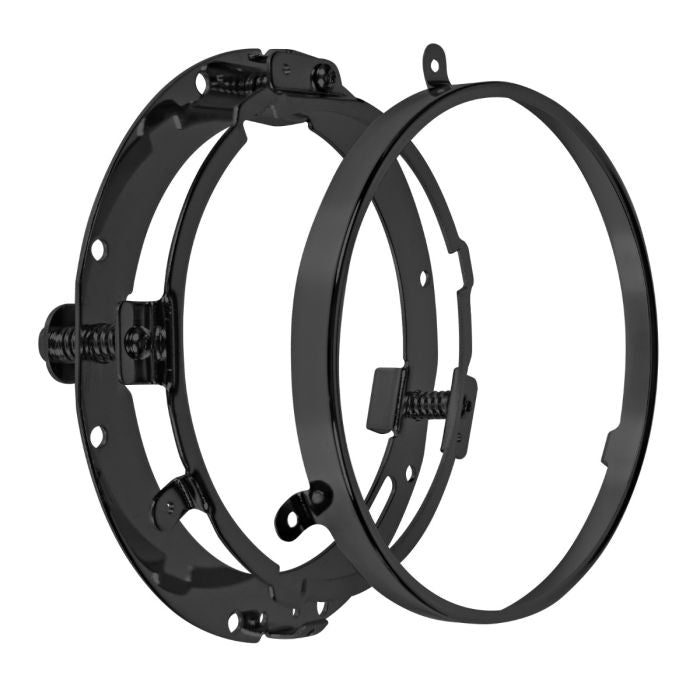 Black Mounting Bracket & Ring for 7" LED Headlights P/N 68124-04B