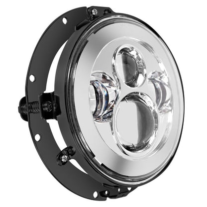 Black Mounting Bracket & Ring for 7" LED Headlights P/N 68124-04B