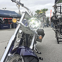 Harley® 5 3/4" Chrome LED Headlight from HOGWORKZ® on bike
