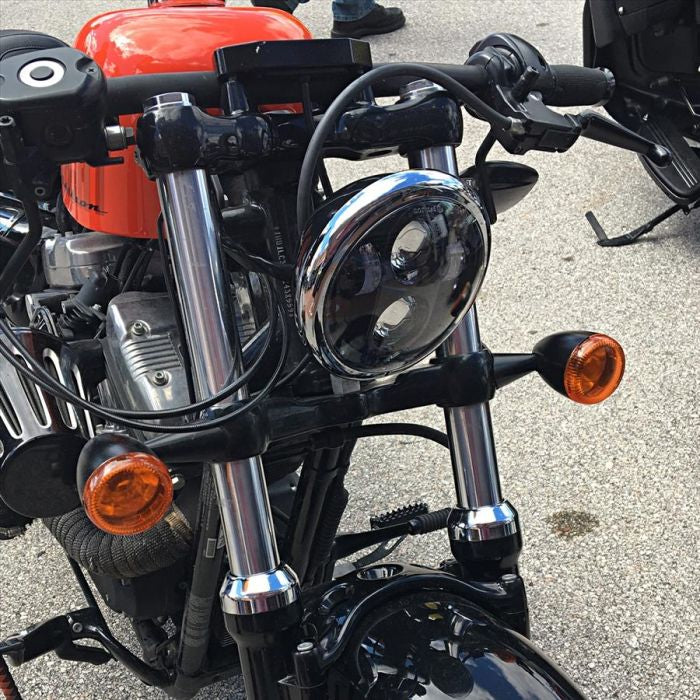 Harley® 5 3/4" Blackout LED Headlight from HOGWORKZ® on bike