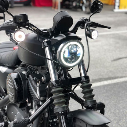 Harley® 5 3/4" Chrome LED HALOMAKER® Headlight from HOGWORKZ® on sportster