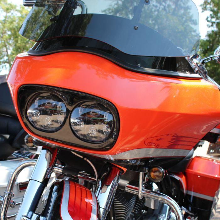 Harley® Road Glide '98-'13 Dual LED Blackout Headlight from HOGWORKZ® on screaming eagle