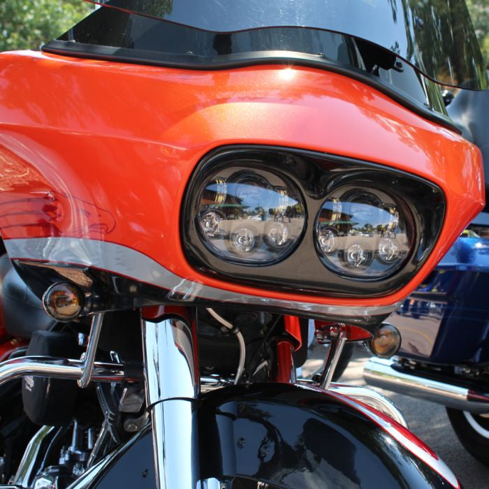 Harley® Road Glide '98-'13 Dual LED Blackout Headlight from HOGWORKZ® on screamin' eagle