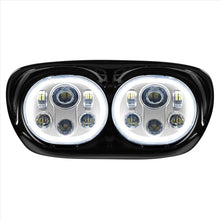 Harley® Road Glide '98-'13 Dual LED Chrome HALOMAKER® Headlight from HOGWORKZ®