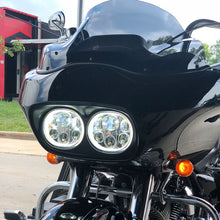 Harley® Road Glide '98-'13 Dual LED Chrome HALOMAKER® Headlight from HOGWORKZ® on RG