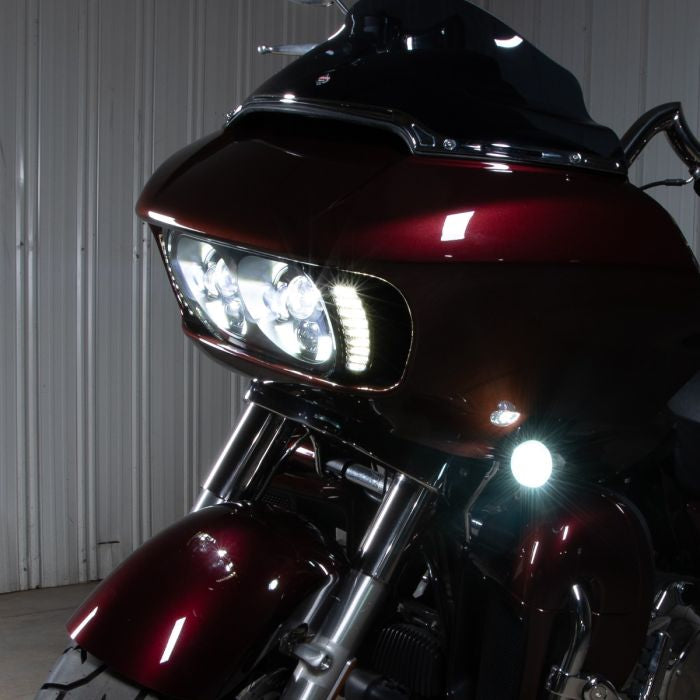 Harley® Road Glide Dual Visionz™ LED Headlight from HOGWORKZ® side