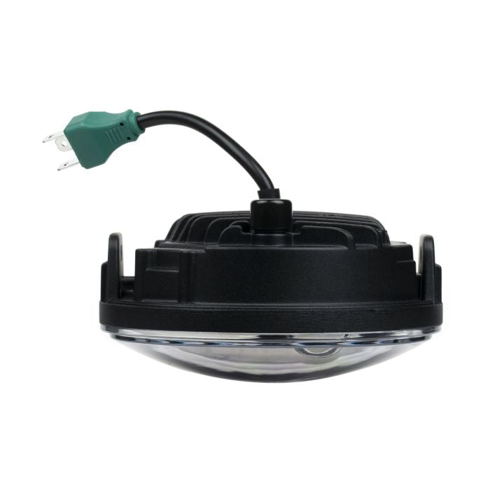 5 3/4" LED Chrome V2 Headlight for Honda® VT1300 Fury / Sabre / Stateline / Interstate  from HOGWORKZ close up
