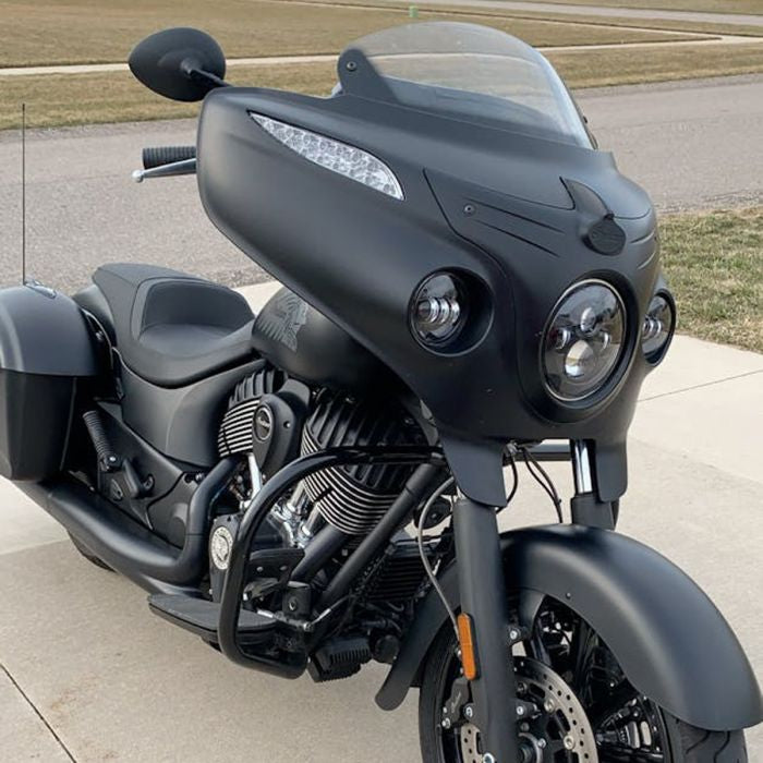 Indian® LED Headlight in Black from HOGWORKZ