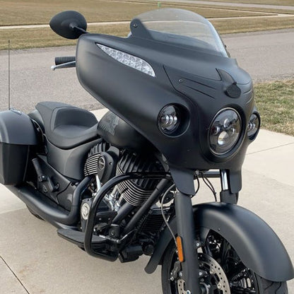 Indian® LED Headlight in Black from HOGWORKZ