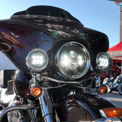 Blackout 4.5" LED Auxiliary Passing Lamps for Harley® & Indian®