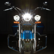 Chrome 4.5" LED HALOMAKER® Auxiliary Passing Lamps for Harley® & Indian®