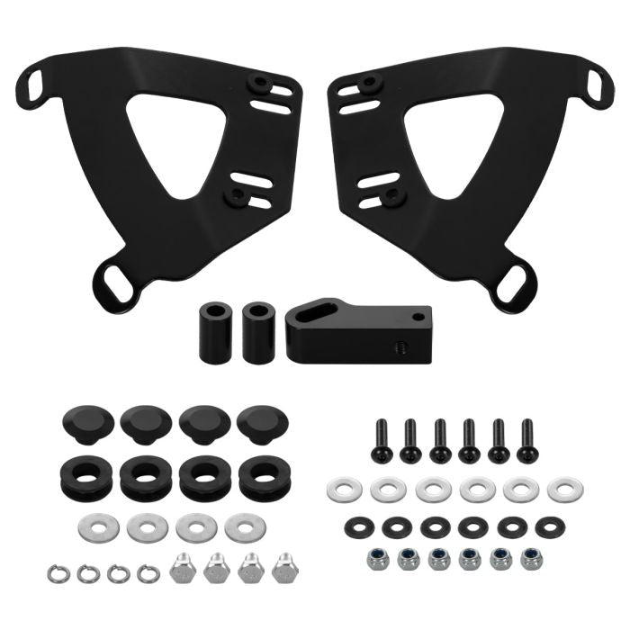 Vivid Black Outlaw Headlight Fairing for Harley® Dyna Fat Bob FXDF from HOGWORKZ hardware