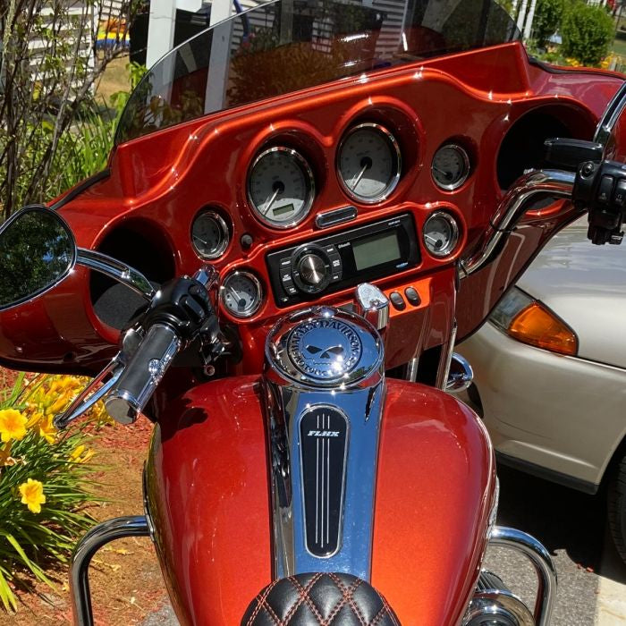 Color Match Harley® Touring '96-'13 Front Inner Speedometer Cowl Fairing on street glide