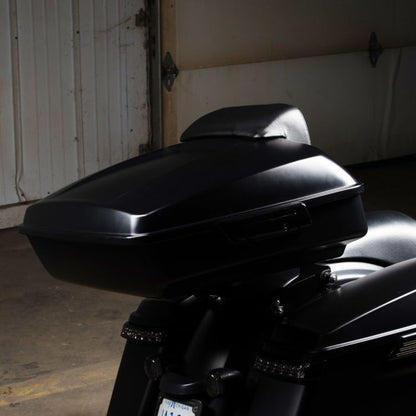 Denim black Harley® Touring Chopped Tour Pack in Black Hardware from HOGWORKZ