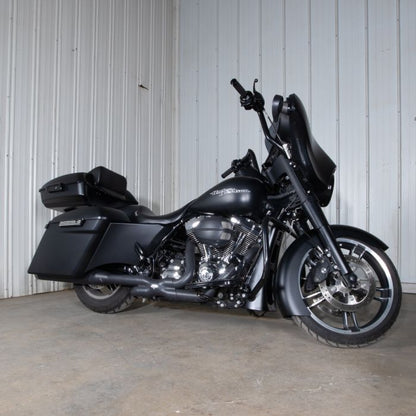 Denim black Harley® Touring Chopped Tour Pack in Black Hardware from HOGWORKZ on street glide