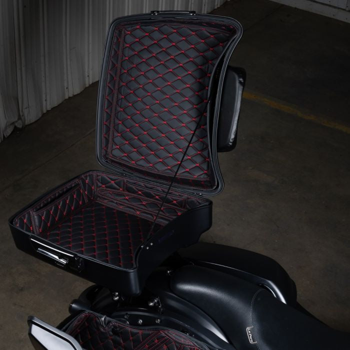 Chopped Tour Pack Liner for Harley-Davidson from HOGWORKZ® with red stitching