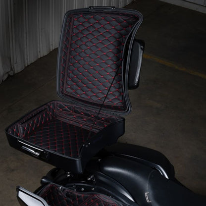Chopped Tour Pack Liner for Harley-Davidson from HOGWORKZ® with red stitching